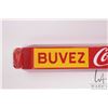 Image 2 : Vintage metal and porcelain "Coca-Cola" door push made in Canada, 31-1/2" x 3"