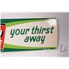 Image 3 : Vintage metal and porcelain "7-Up" wall sign dated 1964, 12-1/4" x 29-1/4"