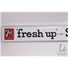 Image 2 : Vintage metal and porcelain "7-Up" door push 3" x 31-1/2"