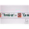 Image 4 : Vintage metal and porcelain "7-Up" door push 3" x 31-1/2"