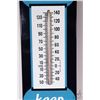 Image 4 : Vintage metal and porcelain "Ex-Lax" wall mount thermometer 36" x 8-1/4"