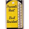 Image 3 : Vintage metal and porcelain "Hot-Shot" wall mount thermometer, 20" x 7-1/2"
