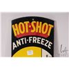 Image 4 : Vintage metal and porcelain "Hot-Shot" wall mount thermometer, 20" x 7-1/2"