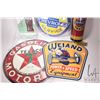 Image 2 : 5 reproduction metal wall signs and thermometers, various themes and sizes