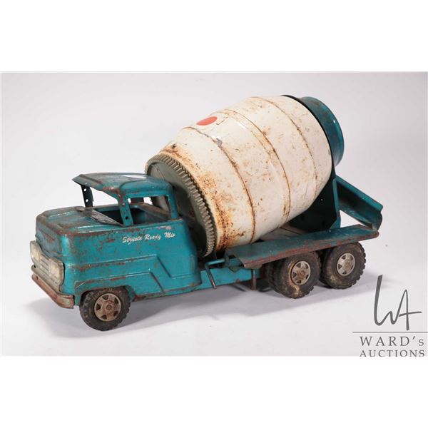 Vintage 1960's era Structo pressed steel cement truck