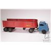 Image 6 : Vintage 1950/60's era Structo Steel Cargo Company pressed steel semi-truck and trailer,19" in length