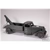 Image 1 : Vintage Structo Toys pressed steel Diamond T wrecker tow truck, circa 1930's, 21" in length