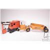 Image 1 : Two vintage pressed Marx steel toys including Lumar Earth Hauler and Lumar Excavator, note: both nee