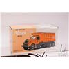 Image 3 : Two 1st Gear die cast 1:34 scale Mack Trucks including a 1960's Model B-61 and a garbage truck
