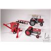 Image 1 : Four Ertl 1:16 scale Massey-Ferguson tractors and impliments including 175 tractor, 3070 tractor, mi
