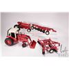 Image 1 : Four Ertl 1:16 scale die cast International tractors and impliments including 1586 with loader, Rowc