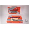 Image 1 : Two boxes of Lionel O gauge Fastrack including 6-12028 O36 Manual Switch right hand and 6-12032 Stra