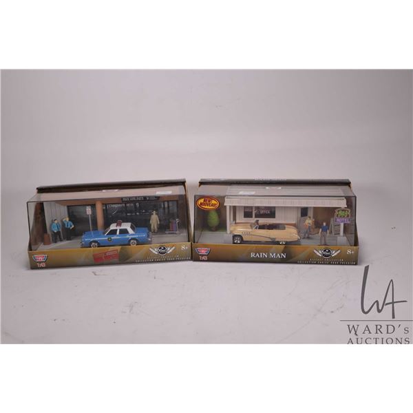 Two 1:43 ( O gauge) dioramas including Rain Man and The Usual Suspects