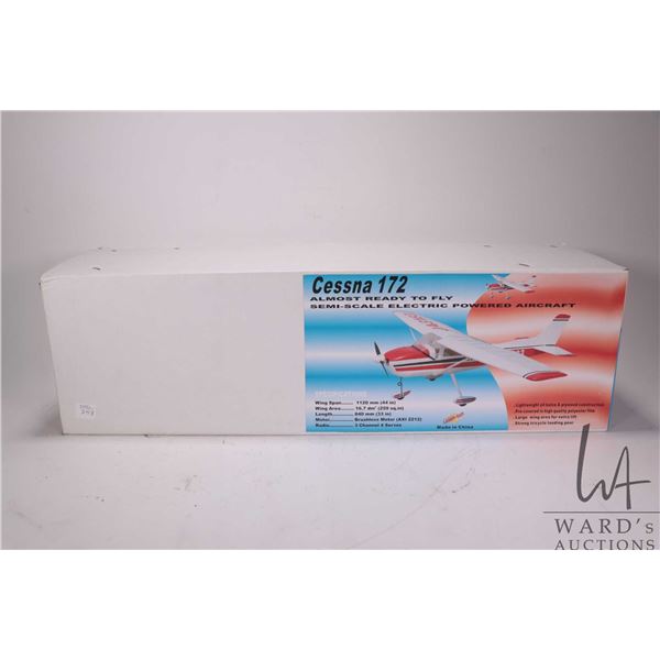 Great Hobbies Cessna 172 electric powere aircraft, motor included, appears new in box