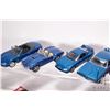 Image 5 : Selection of metal and wooden model cars including Burago 1928 Mercedes-Benz SSK, Burago Cobra 427, 