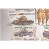 Image 2 : Five 1:35 scale Tamiya WWII vehicle model kits, all new in box