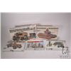 Image 1 : One Italira British Tank Troops model kit and four Tamiya WWII vehicle model kits, all new in box