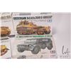 Image 3 : Four 1:35 scale Tamiya WWII vehicle model kits, all new in box