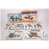 Image 1 : Eight 1:35 scale model kits WWII vehicle model kits including Revel, one Italari and six Tamiya all 