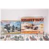 Image 2 : Eight 1:35 scale model kits WWII vehicle model kits including Revel, one Italari and six Tamiya all 