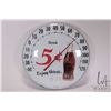 Image 1 : Vintage "Coca-Cola" 12" round wall mount thermometer