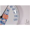 Image 3 : Vintage "Sun Crest" 12" round wall mount thermometer