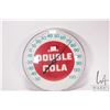 Image 1 : Vintage "Double Cola" 12" round wall mount thermometer