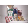 Image 1 : 8 assorted reproduction metal wall signs and thermometers, various sizes and themes