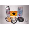 Image 1 : 8 assorted reproduction metal wall signs and thermometers, various sizes and themes