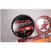 Image 2 : 8 assorted reproduction metal wall signs and thermometers, various sizes and themes