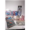 Image 1 : 8 assorted reproduction metal wall signs and thermometers, various sizes and themes