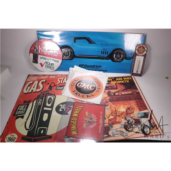 Grumpys Toys vintage poster, reproduction Gas Station poster, BF Goodrich Corvette poster, reproduct