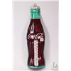 Image 1 : Vintage metal and porcelain "Coca-Cola" wall mount thermometer, 17" tall by 5" wide