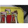 Image 2 : Large vintage 3 piece metal and porcelain "Coca-Cola" wall sign dated 1951, overall dimensions inclu