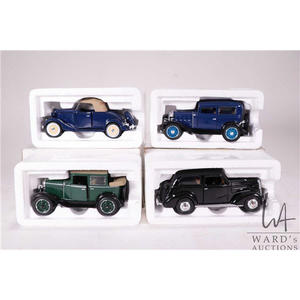 Four 1:43rd scale National Motor Museum Mint all Chevrolet including 1935 Standard Roadster, 1929 La