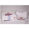Image 1 : Two Franklin Mint 1:43rd scale die cast cars including 1955 Ford Skyliner Crown Vic. and a 1958 Ford