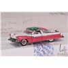 Image 2 : Two Franklin Mint 1:43rd scale die cast cars including 1955 Ford Skyliner Crown Vic. and a 1958 Ford