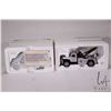 Image 1 : Two First Gear 1:34 scale die cast truck including 1953 Ford C-600 van delivery and a 1955 Diamond-T