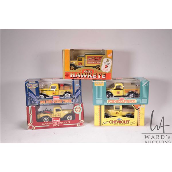 Five Ertl Home Depot collectible die cast banks