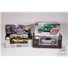Image 1 : Three die cast banks including LIberty 1940 Ford, Dodge 1936, Ertl 1949 Oldsmobile and a Napa Dodge 