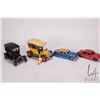 Image 1 : Selection of vintage toys including a Dinko Ford Sedan and a Hudson Sedan and two plastic models