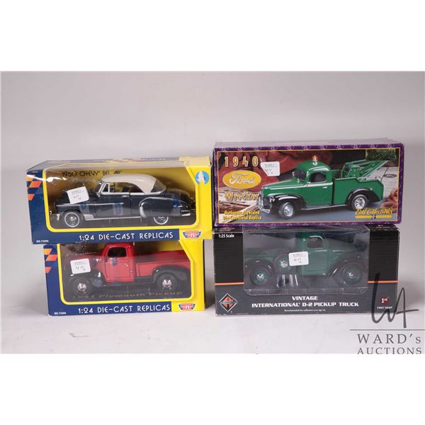 Four 1:24th scale die cast model, assorted makers including First Gear and Ertl