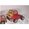 Image 3 : 3 Vintage Tonka toys including circa 1960's dump truck, note hydraulics not working, and two single 