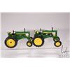 Image 1 : 2 1/18th scale die cast John Deere tactors including a 720 and a 620