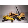 Image 1 : Selection of 1/18th scale die cast and tin farm toys including ERTL International 460 with baler, se