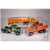 Image 1 : 3 pressed tin Nylint Toys including tanker tractor trailer, dump truck, and toy truck, note not comp