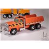 Image 3 : 3 pressed tin Nylint Toys including tanker tractor trailer, dump truck, and toy truck, note not comp