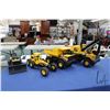 Image 1 : 4 Vintage pressed tin Tonka Toys including excavator, dump truck, grader, and dozer