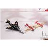 Image 2 : Selection of aviation toys including Tonka jet, 2 Matchbox airplanes, an ERTL aircraft bank, a hande