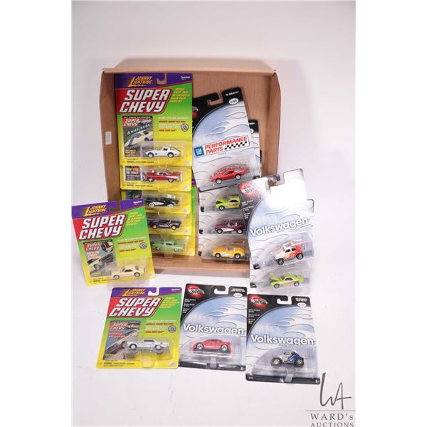 15 collectable die cast toy cars including 8 assorted Hot Wheels including GM and Volkswagen and 7 J